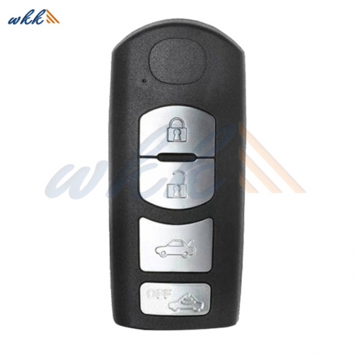 4 Buttons SKE13E-01 GHY5-67-5DY ID49 CHIP 433MHz Smart Key for Mazda 3 / 6 / MX5