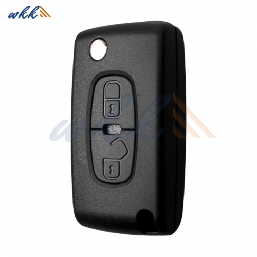 2 Buttons 649084 / 649037 ID46 433MHz Flip Key for Citroen C4 Picasso